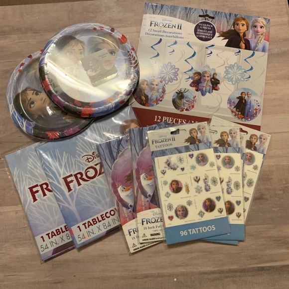 Disney Frozen 2 Birthday Party Decorations Bundle - Picture 1 of 9